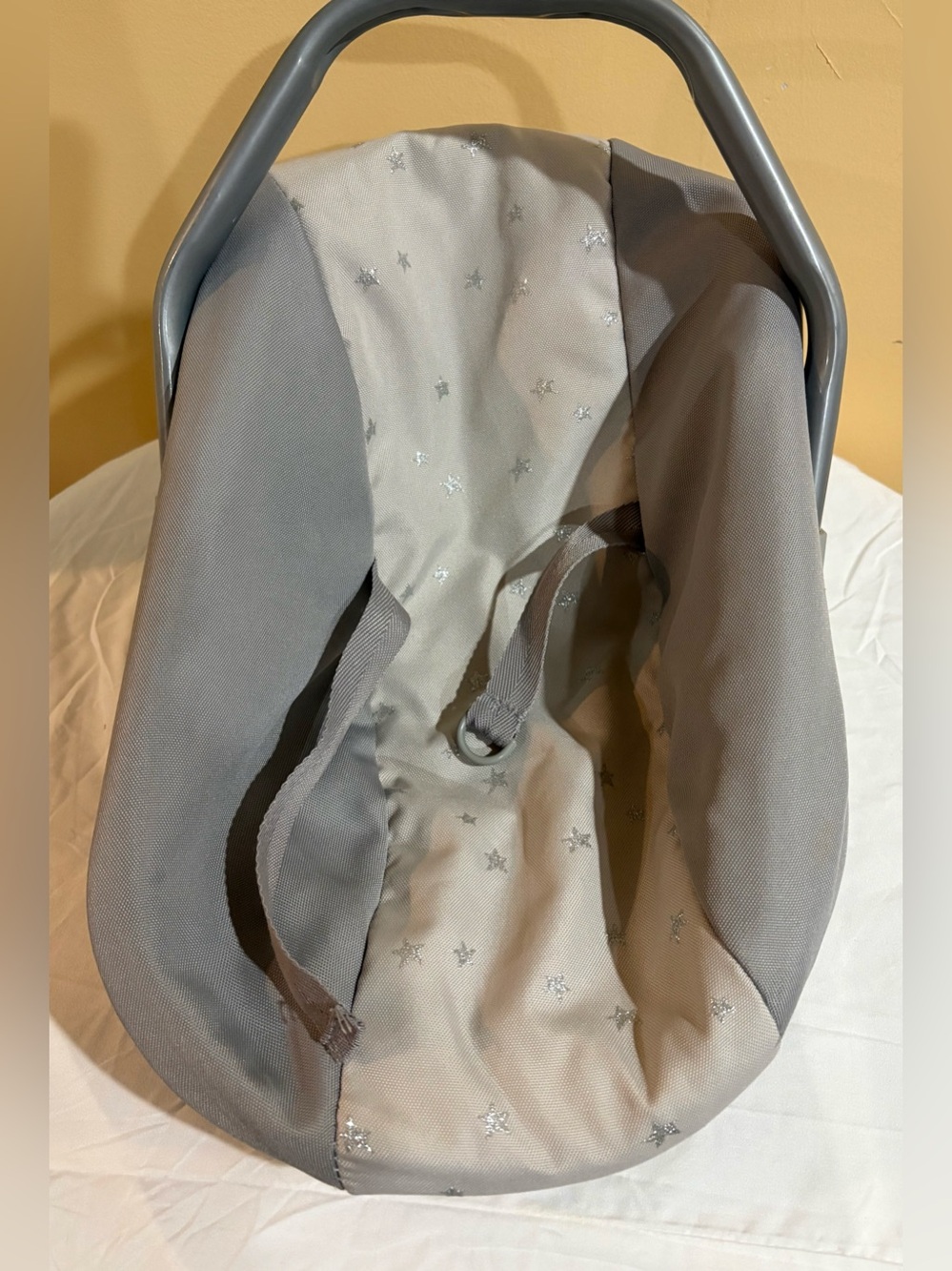 Pottery Barn Kids Gray Stars Baby Doll Car Seat